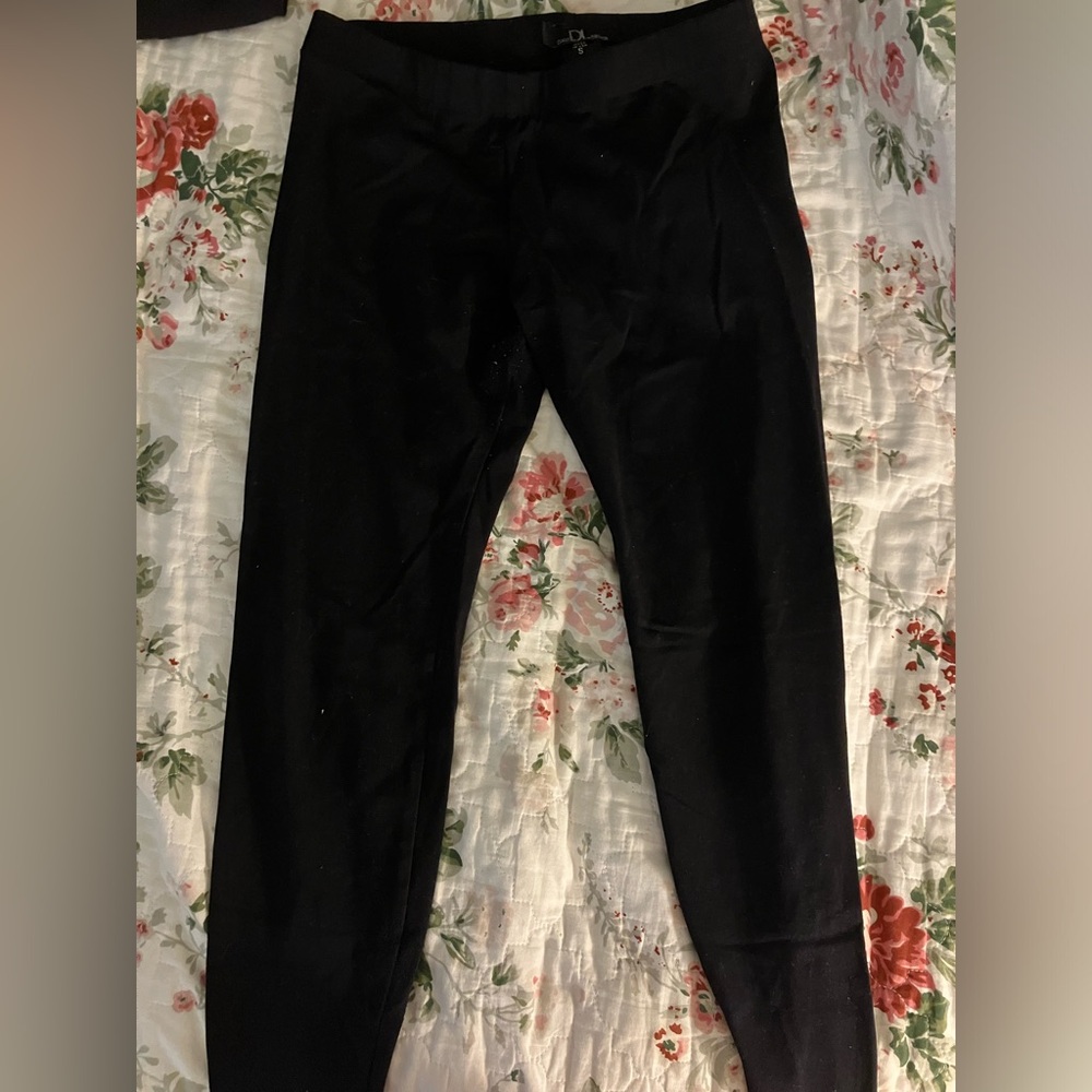david lerner black leggings workout leisure activewear xxs